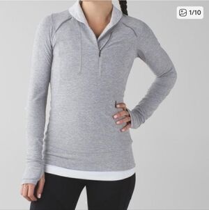 Lululemon Think Fast Pullover Greg Women's Sweater Size 4